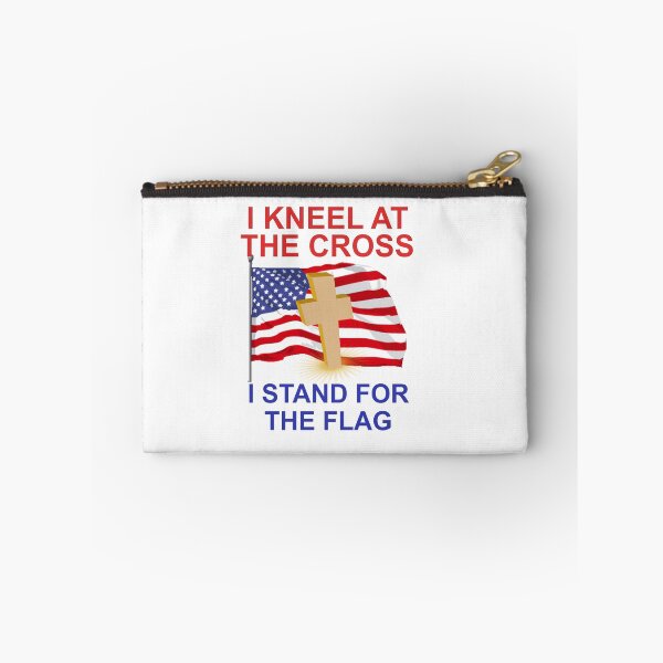 Item preview, KNEEL AT CROSS - STAND FOR FLAG designed and sold by CalliopeSt.