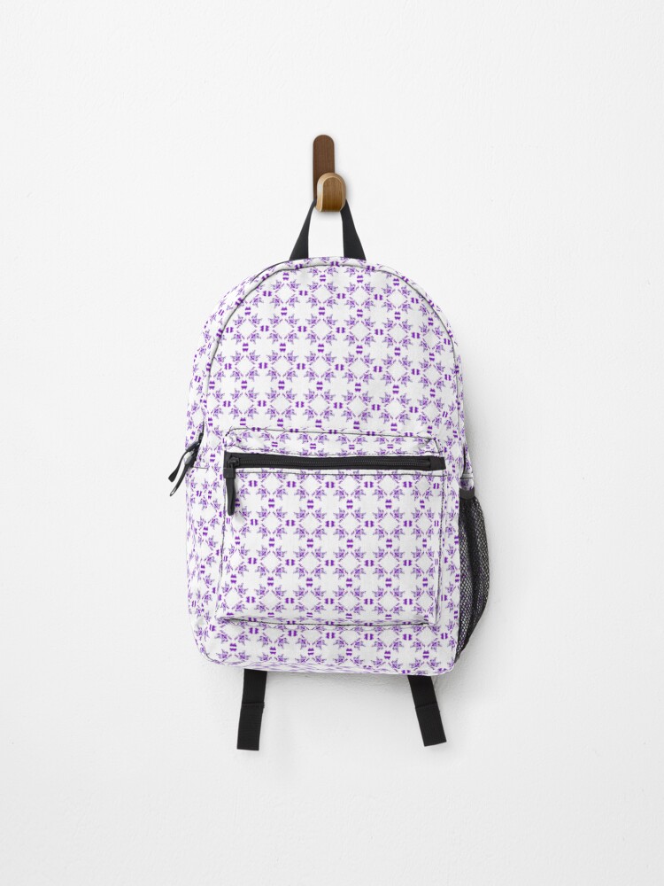 Thumbnail 1 of 3, Backpack, purple spots designed and sold by RomeoAzahar.