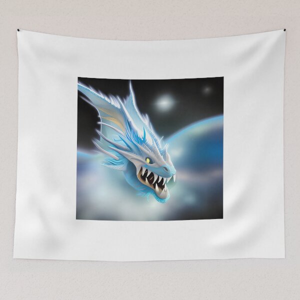 Item preview, Ice Dragon in Outer Space designed and sold by dragynrain.