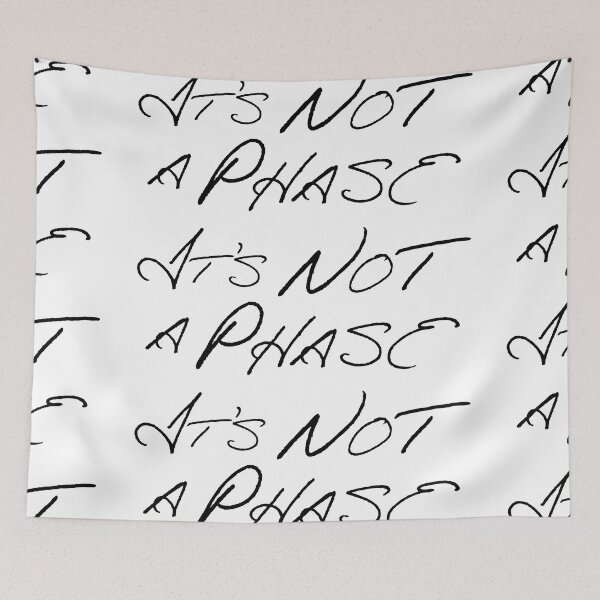 Item preview, It's Not a Phase Script Repeat Pattern designed and sold by Not Lost Wanderer Design.