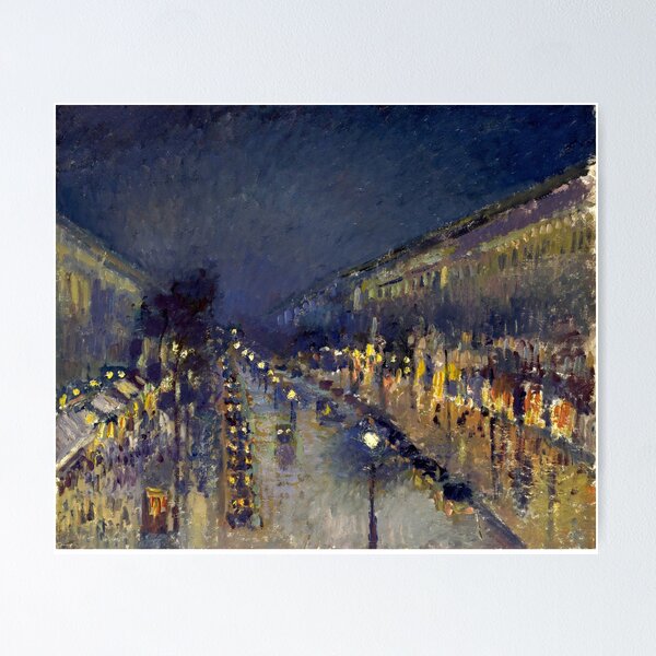 Artikel-Vorschau von Camille Pissarro - Montmartre bei Nacht, designt und verkauft von NewNomads.