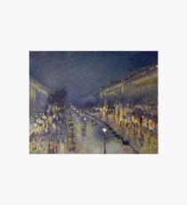 Camille Pissarro - Montmartre at Night Art Board