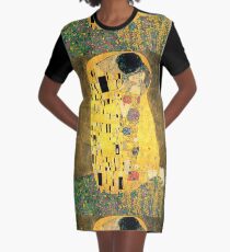 The Kiss - Gustav Klimt Graphic T-Shirt Dress