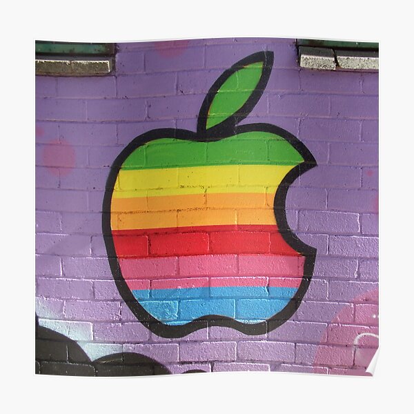 "Apple logo" Poster for Sale by Austraya | Redbubble
