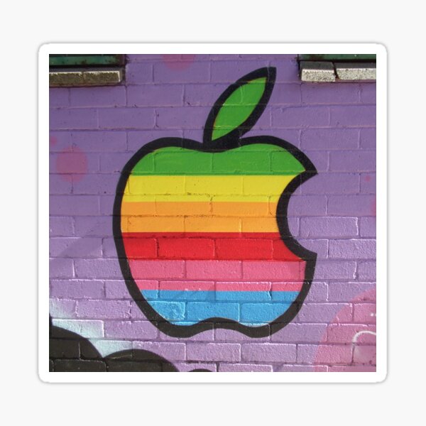 "Apple logo" Sticker for Sale by Austraya Redbubble