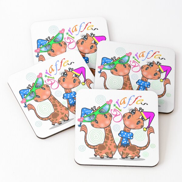Item preview, Giraffes - season's greetings  designed and sold by Shirley cute art .