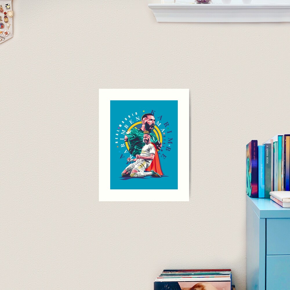 King Benzema Illustration Art Print