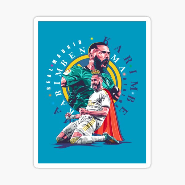 King Benzema Illustration Sticker