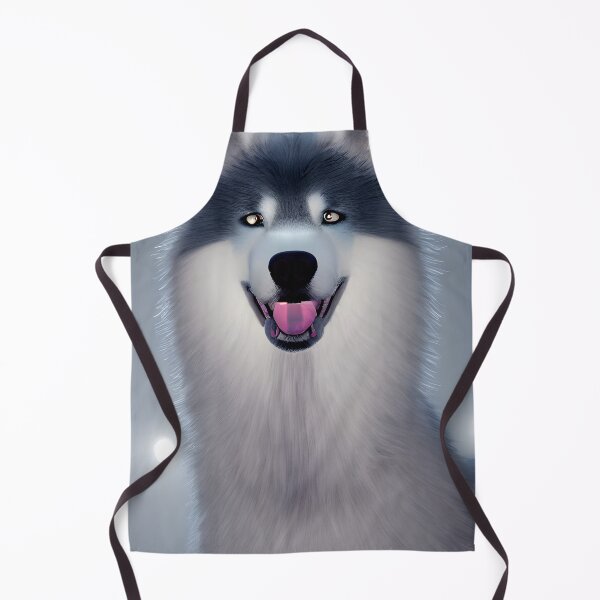 Item preview, White Samoyed dog portrait - neon light #2 designed and sold by supeart.