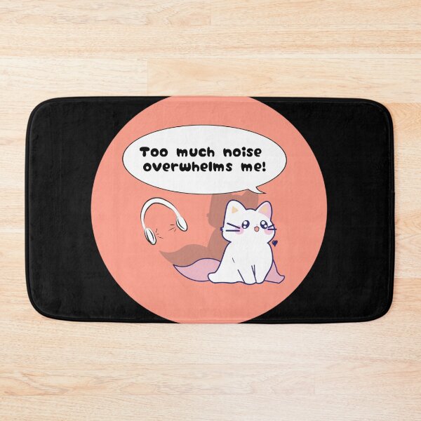 Item preview, Noise Sensitivity disability awareness cute cat designed and sold by ArtRarities.