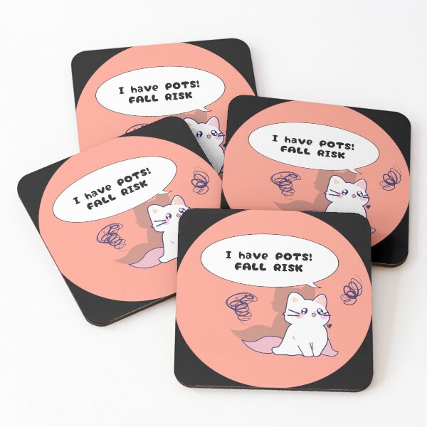 Item preview, POTS disability awareness cute cat designed and sold by ArtRarities.