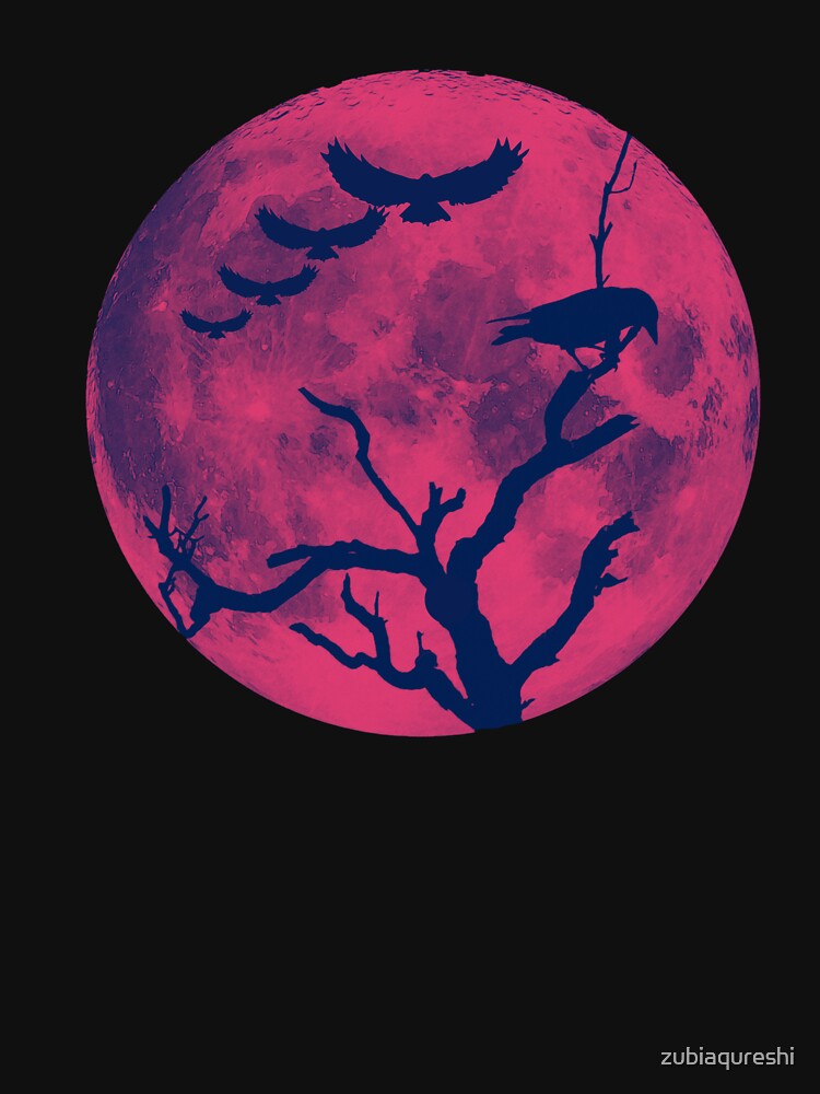 Thumbnail 7 of 7, Essential T-Shirt, raven designed and sold by zubiaqureshi.