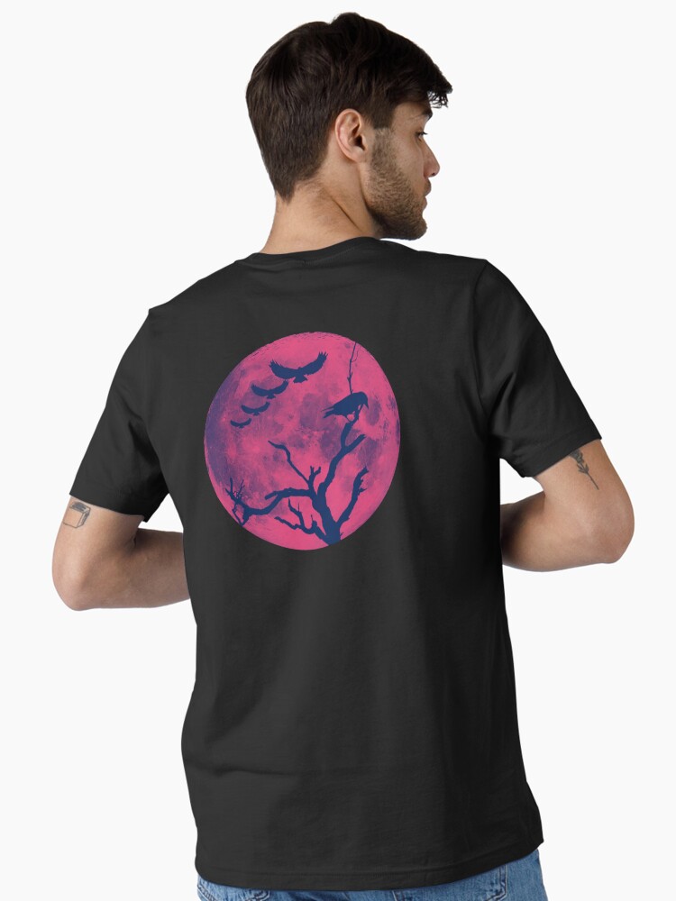 Thumbnail 2 of 7, Essential T-Shirt, raven designed and sold by zubiaqureshi.