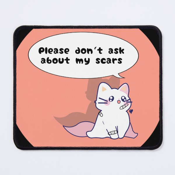 Item preview, Scars disability awareness cute cat designed and sold by ArtRarities.