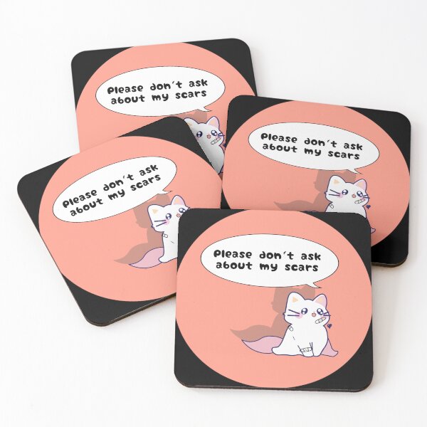 Item preview, Scars disability awareness cute cat designed and sold by ArtRarities.