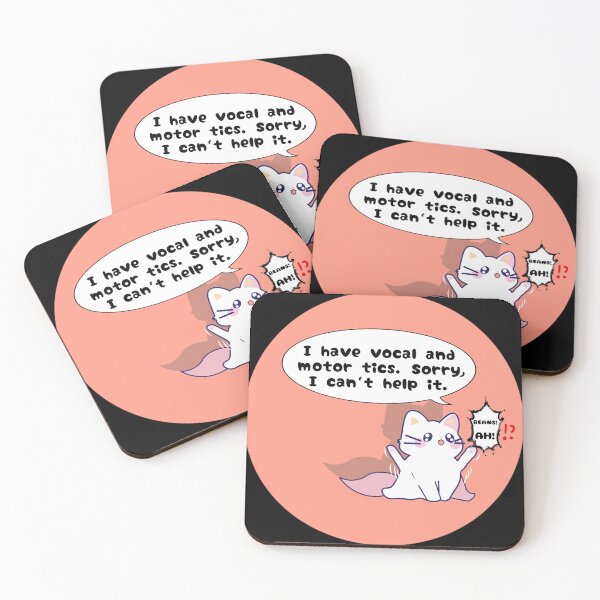 Item preview, Tics disability awareness cute cat designed and sold by ArtRarities.