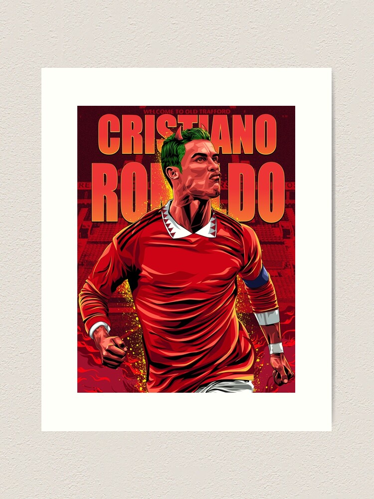 Alternate view of Cristiano Ronaldo Fantasy Illustration Art Print