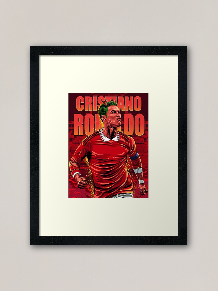 Alternate view of Cristiano Ronaldo Fantasy Illustration Framed Art Print