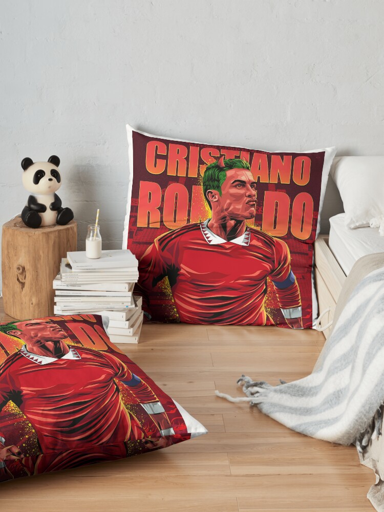 Alternate view of Cristiano Ronaldo Fantasy Illustration Floor Pillow