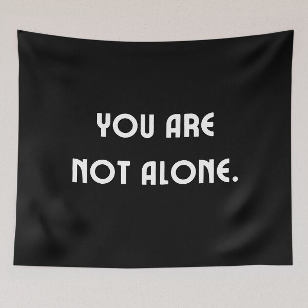 Item preview, Vintage You are not Alone Typography  designed and sold by garniturex.