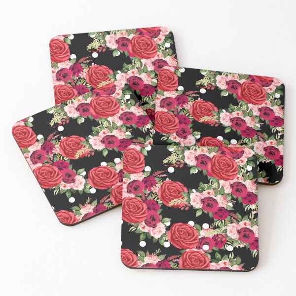 Item preview, Roses, floral, floral pattern , flowers, red roses, pink roses,  designed and sold by quotefactory.