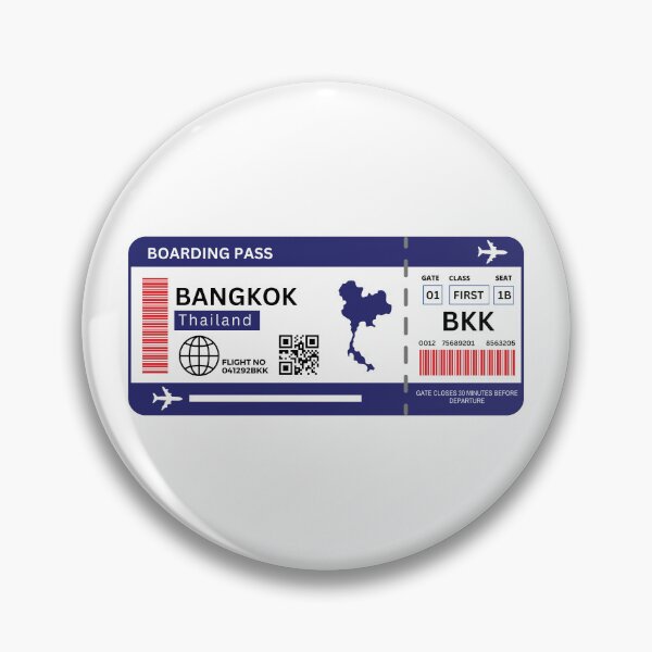 Item preview, Bangkok Flight Ticket Boarding Pass Travel designed and sold by Supra Designs.