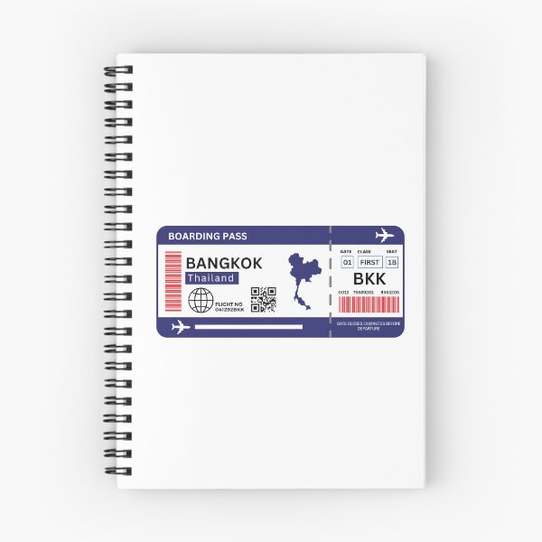 Item preview, Bangkok Flight Ticket Boarding Pass Travel designed and sold by Supra Designs.