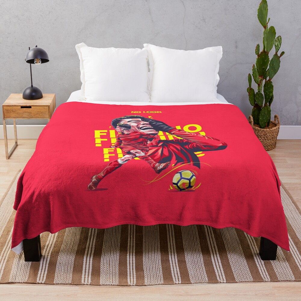 Roberto Firmino Liverpool Throw Blanket