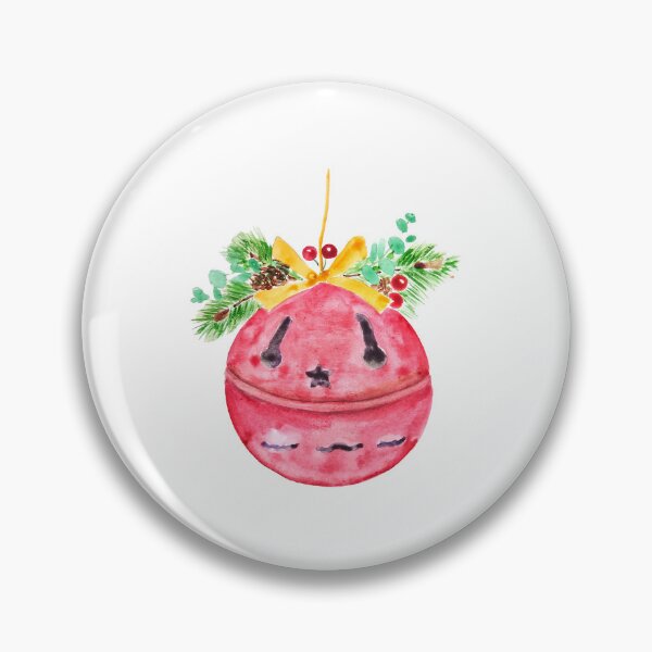 Item preview, hand painted red christmas bell watercolour painting  designed and sold by ColorandColor.