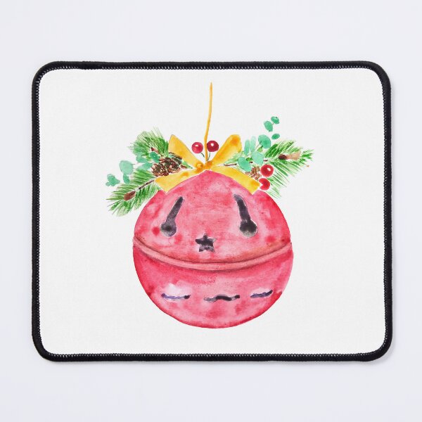 Item preview, hand painted red christmas bell watercolour painting  designed and sold by ColorandColor.