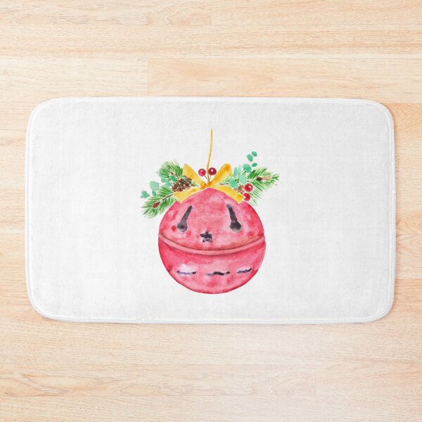 Item preview, hand painted red christmas bell watercolour painting  designed and sold by ColorandColor.