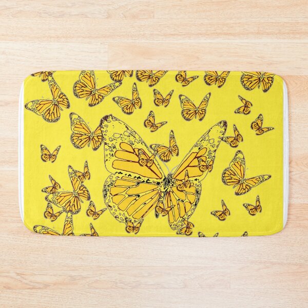 Item preview, ABSTRACT YELLOW MONARCH BUTTERFLIES PATTERN DESIGN designed and sold by sharlesart.