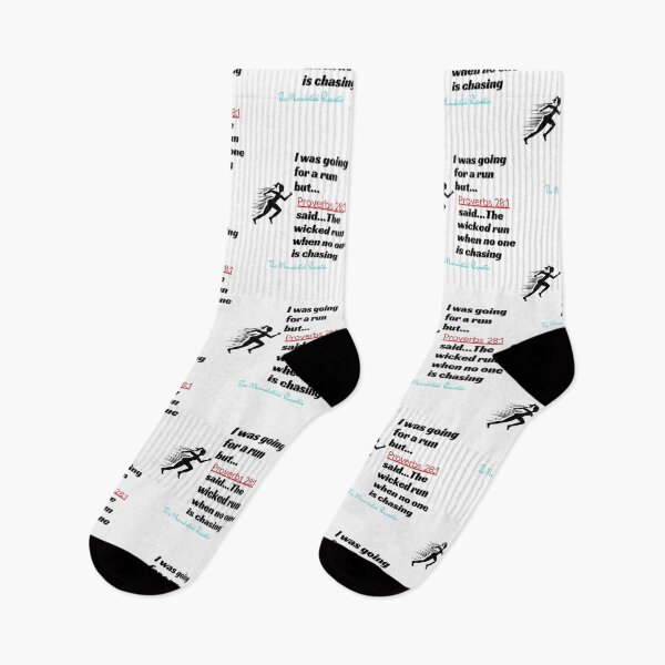Item preview, I Was Going to Run BUT... Proverbs 28:1 Funny - White designed and sold by TheReporter1.