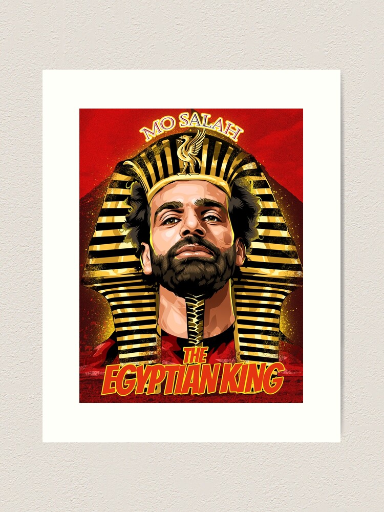 Alternate view of Mo Salah The Egyptian King Art Print
