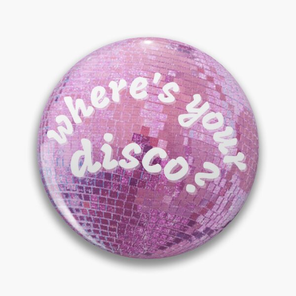 Item preview, ♫ san francisco, where's your disco? ♫ pink glitter disco ball designed and sold by kasiegillette.
