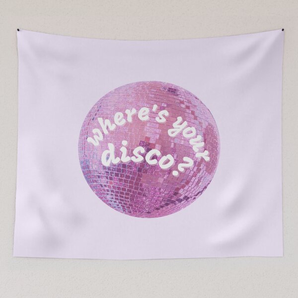 Item preview, ♫ san francisco, where's your disco? ♫ pink glitter disco ball designed and sold by kasiegillette.