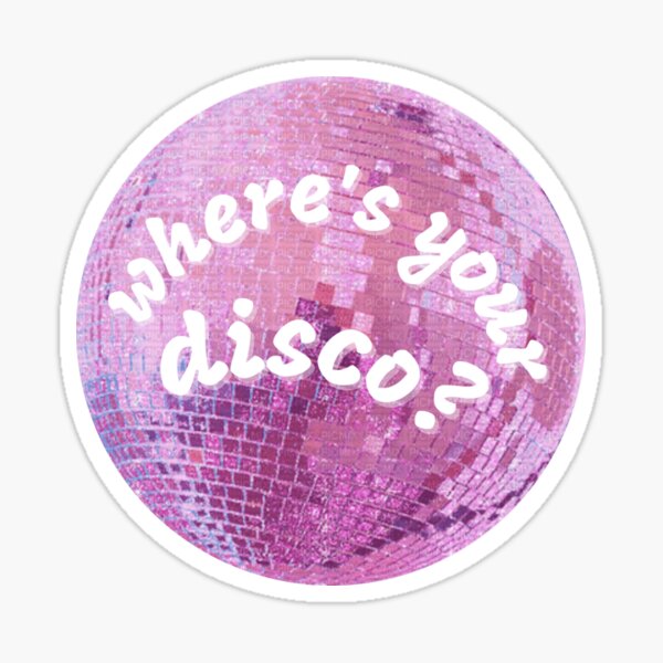 Item preview, ♫ san francisco, where's your disco? ♫ pink glitter disco ball designed and sold by kasiegillette.