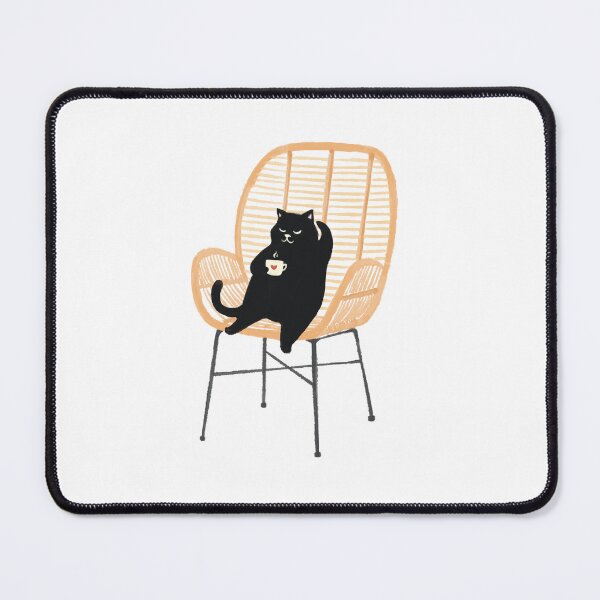 Item preview, Lazy cat 2 on rattan chair pattern designed and sold by jimmytan.