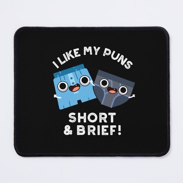 Item preview, I Like My Puns Short And Brief Funny Underwear Puns (Dark BG) designed and sold by punnybone.