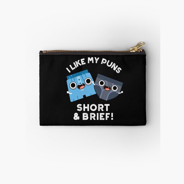 Item preview, I Like My Puns Short And Brief Funny Underwear Puns  (Dark BG) designed and sold by punnybone.
