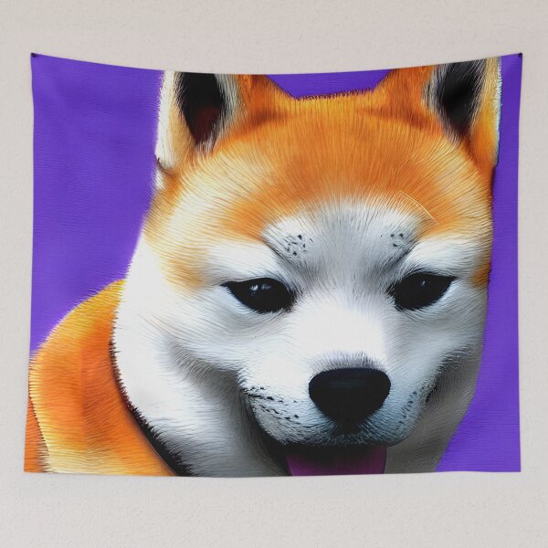 Item preview, Shiba Inu portrait - dog art painting #5 designed and sold by supeart.