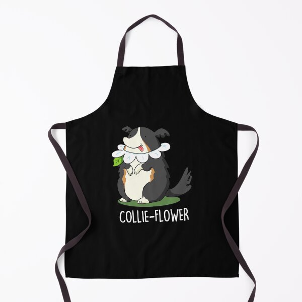 Item preview, Collie-flower Funny Border Collie Dog Puns (Dark BG) designed and sold by punnybone.