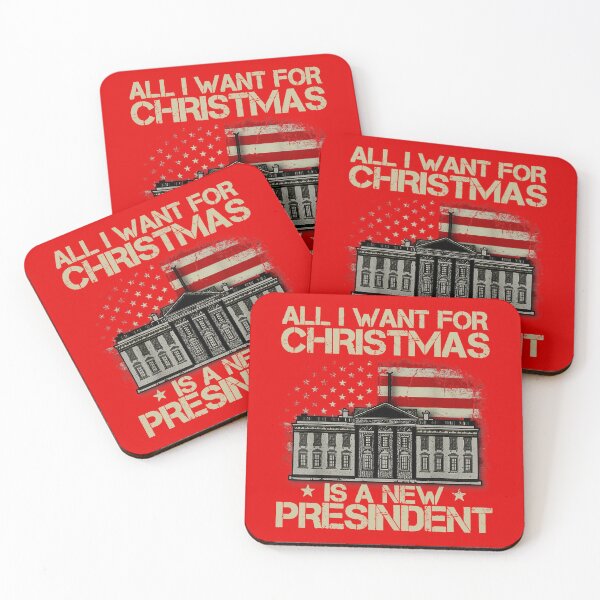 Item preview, Vintage USA Flag All I Want For Christmas Is A New President designed and sold by SonkeStraub.