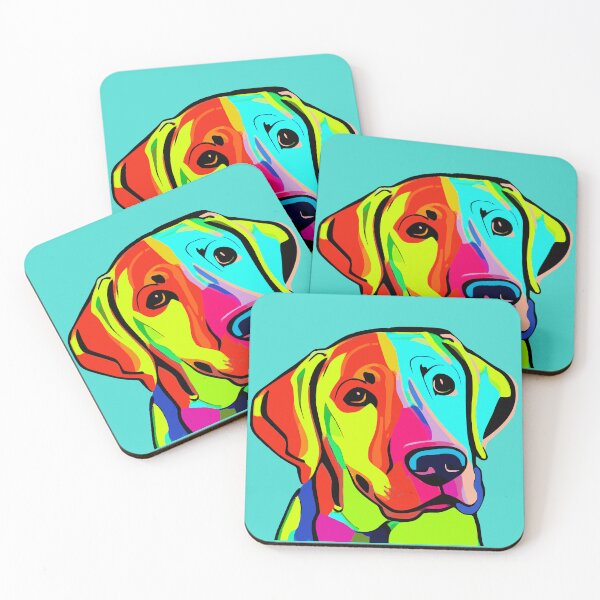 Item preview, Labrador Retriever is artfully depicted in vivid colors. designed and sold by dogpopart.