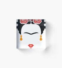 Frida Khalo face Acrylic Block