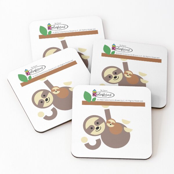 Item preview, Hanging Mom Carrying Sleeping Sloth. Colorforms ® designed and sold by LaziniArts.