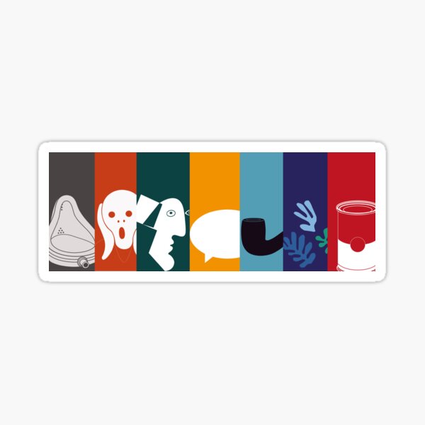 Modern art Sticker
