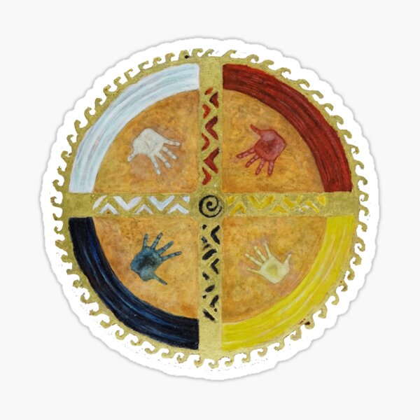 Item preview, Healing Hands Medicine Wheel designed and sold by AndreaBowes.