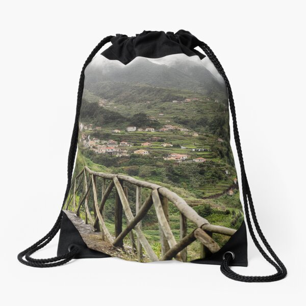 Vale de São Vicente seen from Caminho da Capelinha Drawstring Bag