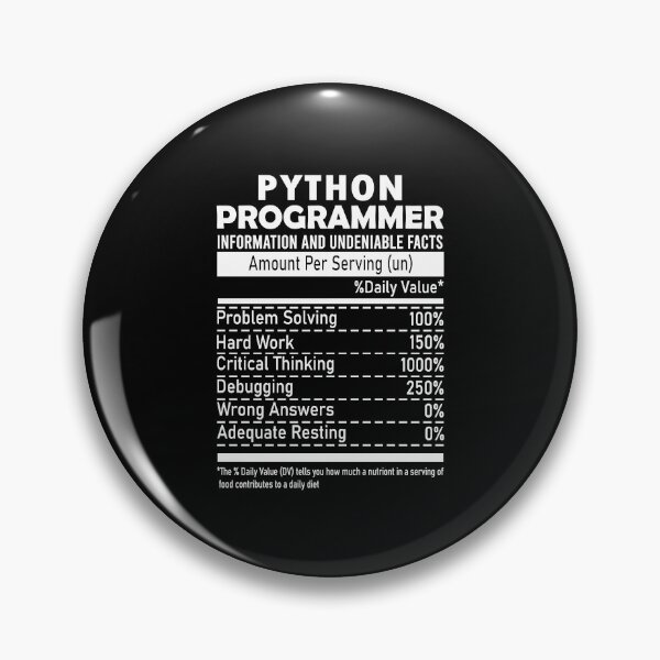 Item preview, Python Programmer Facts Coder  designed and sold by artsyfashion.